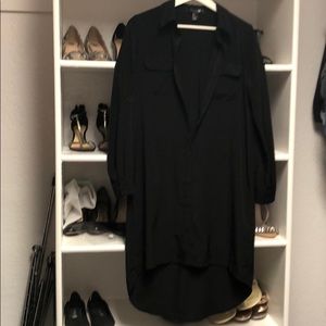 F21 Black Hi Lo Dress